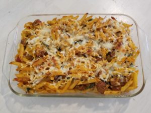 Cooking with Amanda: Baked Sausage, Mushroom & Spinach ...