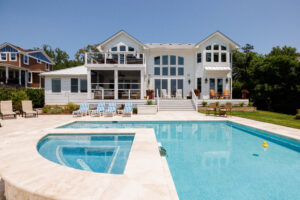 Pool Looking to Home - Sandmark Custom Homes